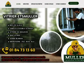 Vitrier Ets Muller interviennent pour tous vos besoin en vitrerie.